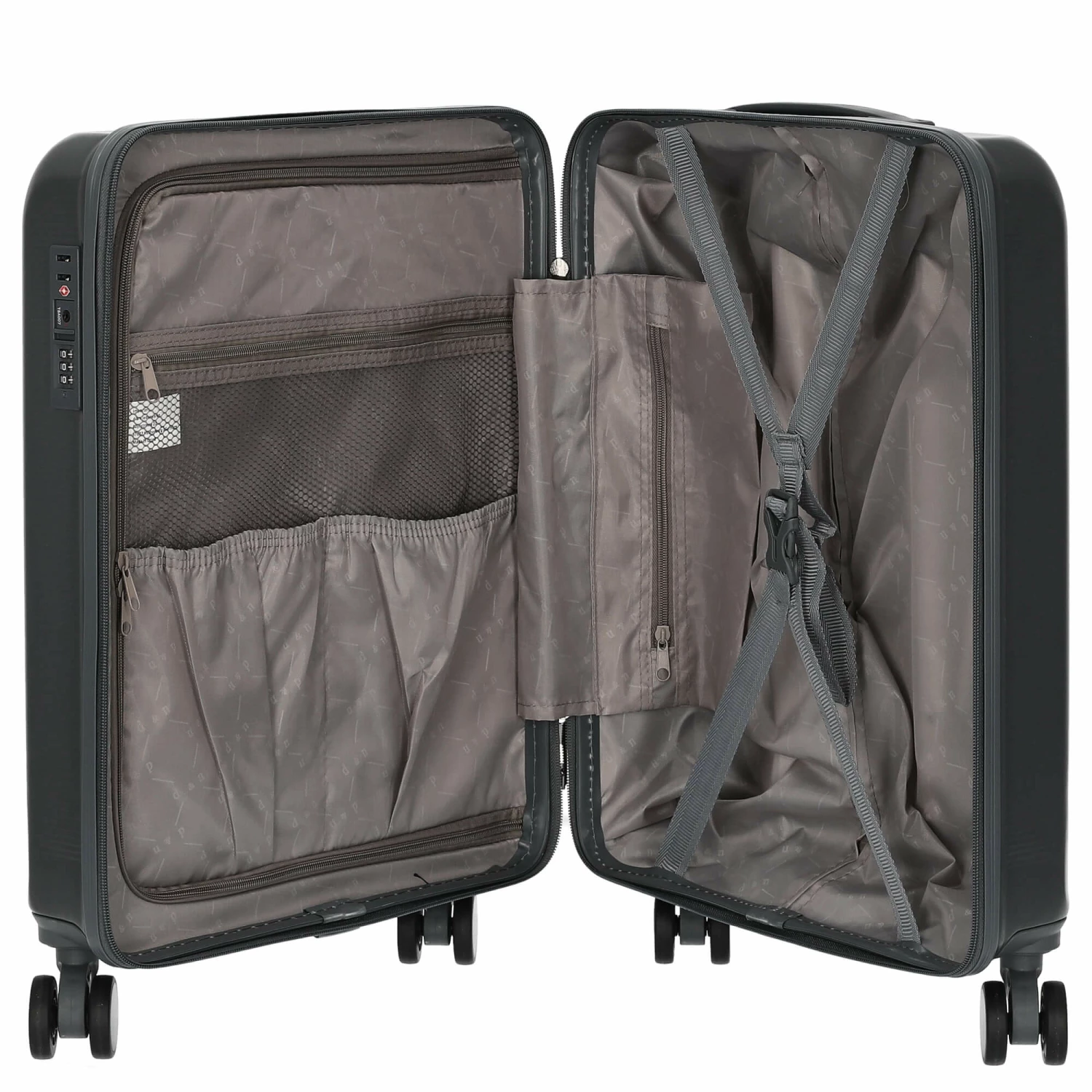 D&N Travel Line 2500 - 4-Rollen-Kabinentrolley S 55 Cm – Bild 6